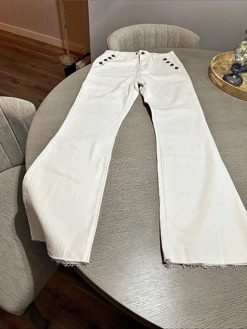 Sincerely Jules White Flare Jeans Waist 7/28